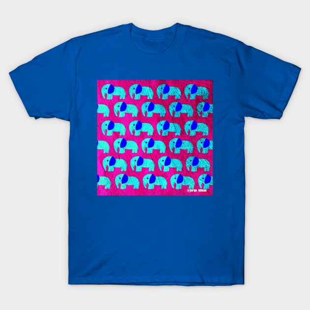 pink elephant mandala ecopop T-Shirt by jorge_lebeau